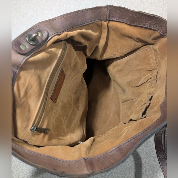 Patricia Nash Benvenuto Tote In Brown Distressed Italian Leather - Picture 5 of 16